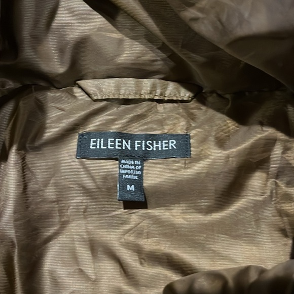 Eileen Fisher Funnel Neck Waterproof Down Jacket - Picture 5 of 8